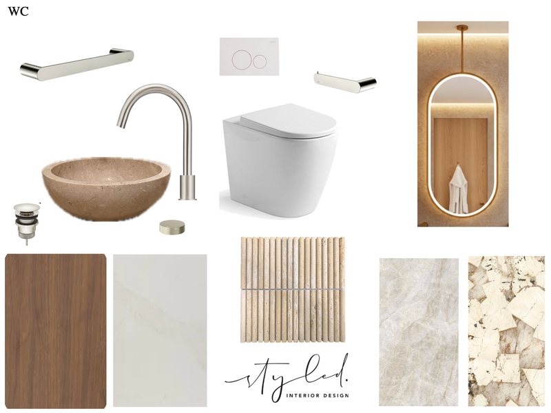 Mangan - WC Product Board Interior Design Mood Board by Styled Interior Design