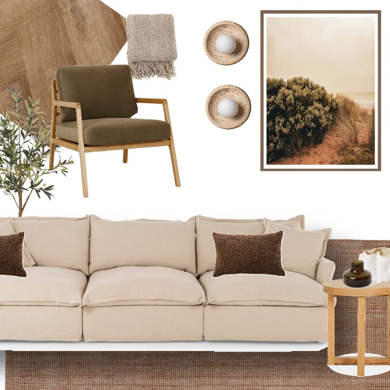 Coastal Lounge Interior Design Mood Board by LyptusArt Coastal Lounge Interior Design Mood Board by LyptusArt