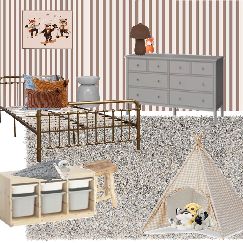 Boys Room Interior Design Mood Board by by Jenelle Suarez