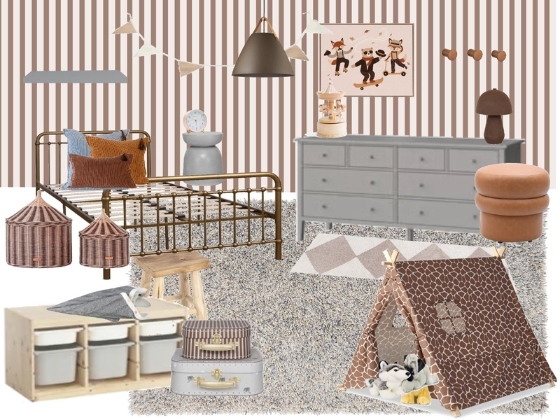 Boys Room Interior Design Mood Board by by Jenelle Suarez