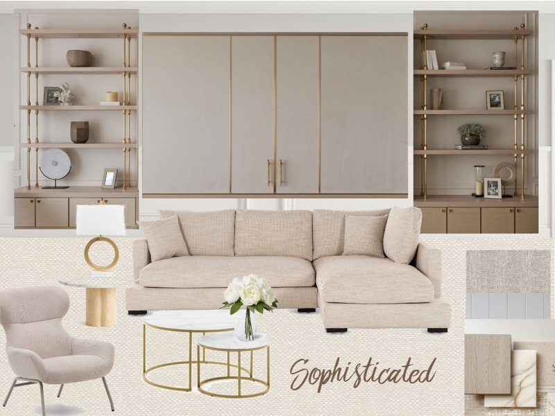 Client A Living Room Interior Design Mood Board by Bonnieho
