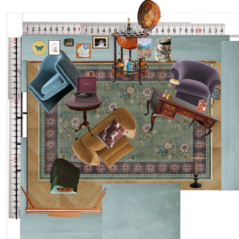 Library Interior Design Mood Board by dl2407