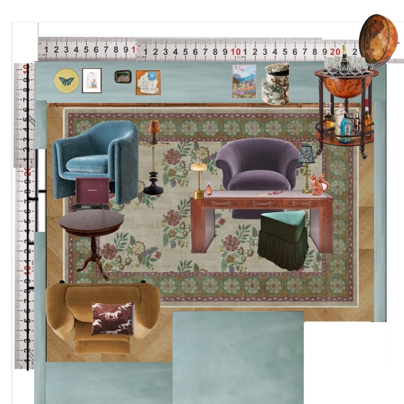 Library Interior Design Mood Board by dl2407