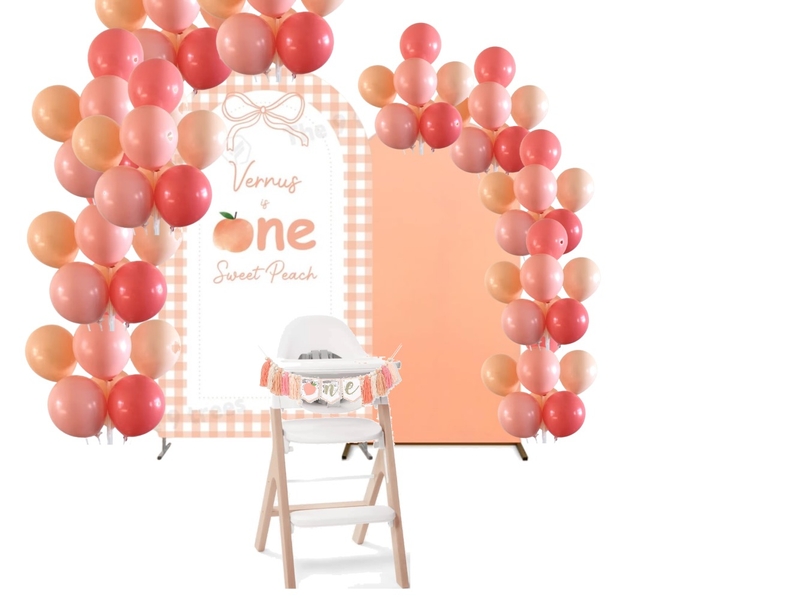 Oaklee is one sweet peach Interior Design Mood Board by kaileeek