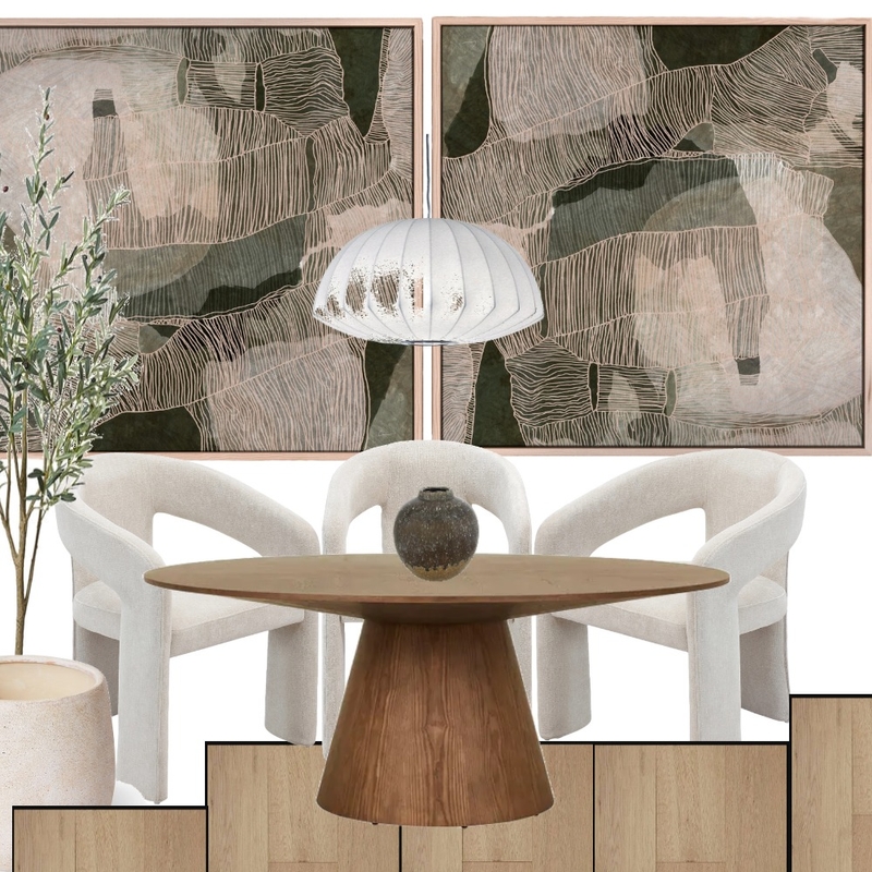 Dining Pacific Art Interior Design Mood Board by lwinp1982@gmail.com