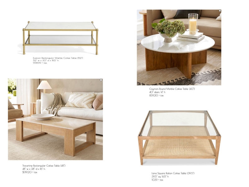 Kathy-Living Room Coffee Table Interior Design Mood Board by jackiesteward