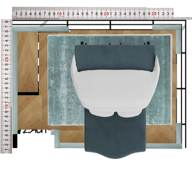 Guest Room Queen Interior Design Mood Board by dl2407