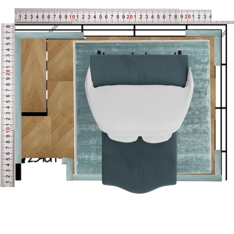 Guest Room Queen Interior Design Mood Board by dl2407