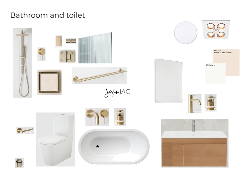 Woodlands Bathroom & Toilet Interior Design Mood Board by Jas and Jac
