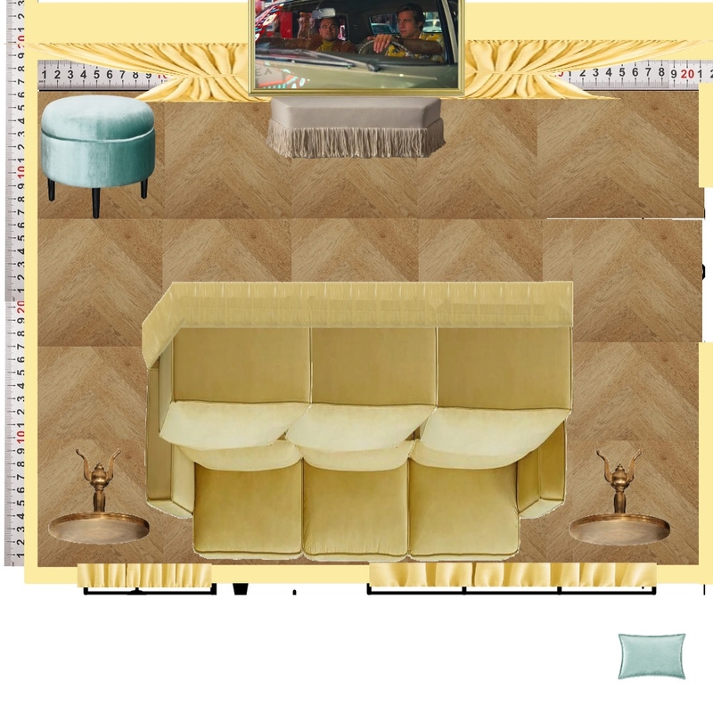 Prada Banana & Duckegg Theatre Interior Design Mood Board by dl2407