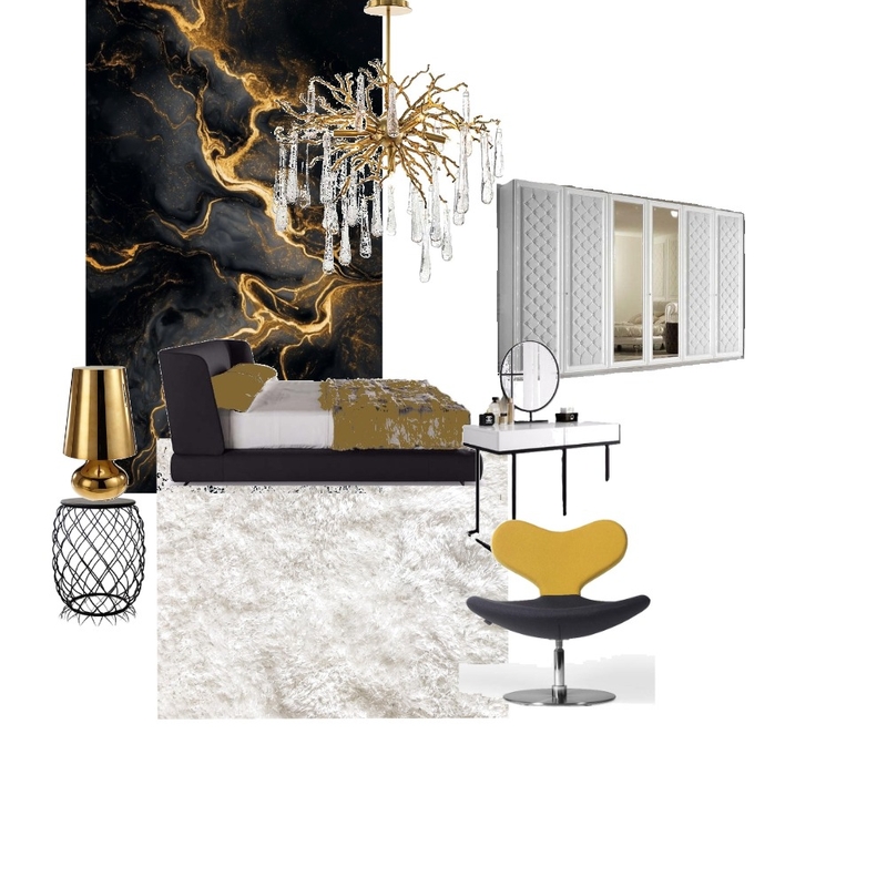 BEDROOM MOOD BOARD Interior Design Mood Board by amna.f