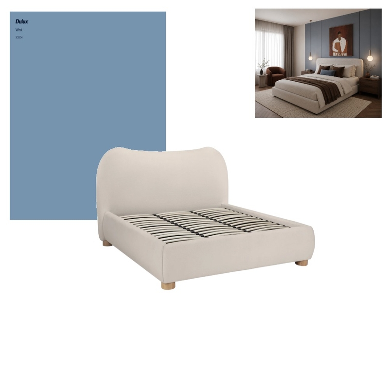 Main Guest Bedroom Interior Design Mood Board by jordana.thrush@jagfence.com.au