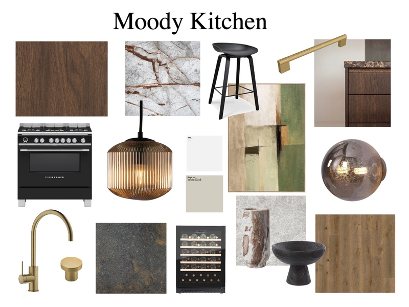 Moody kitchen Interior Design Mood Board by donellemurray Moody kitchen Interior Design Mood Board by donellemurray