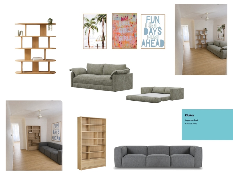 Upstairs Kids Lounge Interior Design Mood Board by IIDR Interior Design