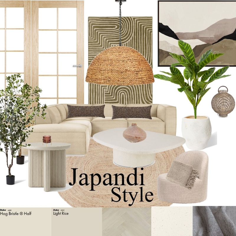 Japandi Style Interior Design Mood Board by AhuraParsa Japandi Style Interior Design Mood Board by AhuraParsa
