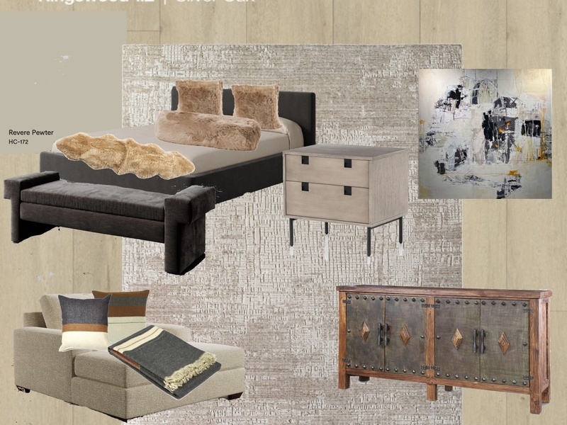 Loft Project Primary Bedroom Mood board Interior Design Mood Board by lsmullaney@yahoo.com
