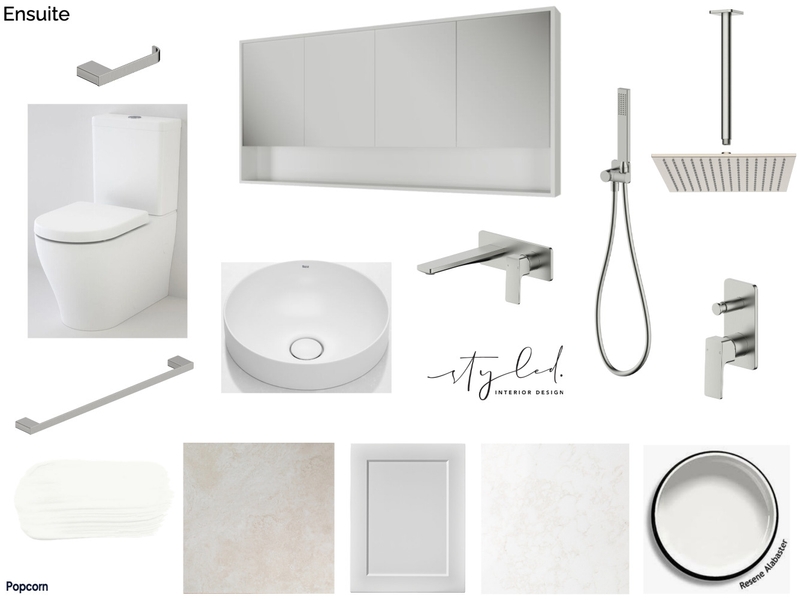 Julie & Tim - Ensuite Board Interior Design Mood Board by Styled Interior Design