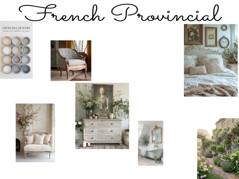 French Provincial Mood Board Interior Design Mood Board by shelleylakeyoung