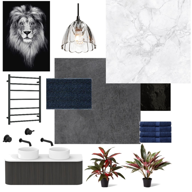 Beau's Bathroom Interior Design Mood Board by Amber Eastern Suburbs Beau's Bathroom Interior Design Mood Board by Amber Eastern Suburbs