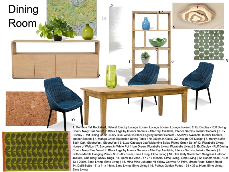 dining room Interior Design Mood Board by SnowInteriorSpaces