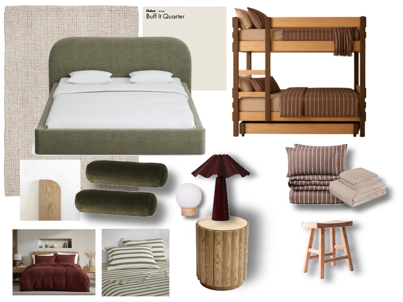 Project Boronia Bed 1 Interior Design Mood Board by Manea Interior Design & Styling
