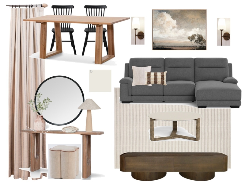 Organic Modern Living Interior Design Mood Board by Megan Woodgate Interiors Organic Modern Living Interior Design Mood Board by Megan Woodgate Interiors
