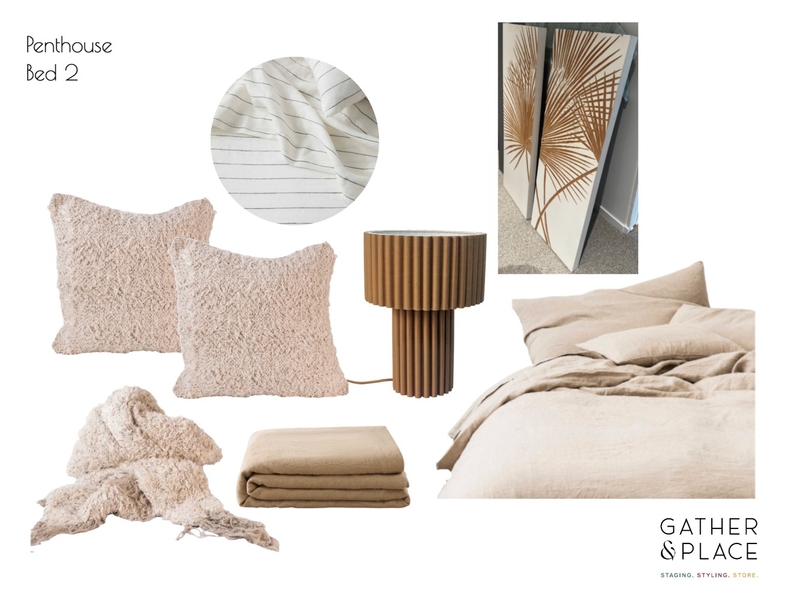 Penthouse Bed 2 Interior Design Mood Board by Gather & Place