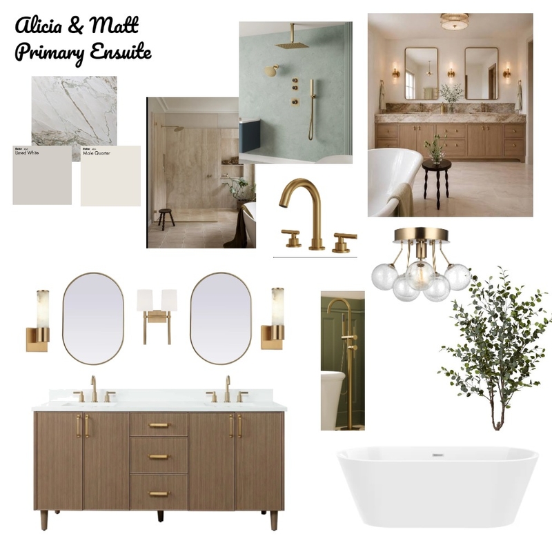 Alicia Lamey - Primary Bathroom Interior Design Mood Board by schwartzfurniture