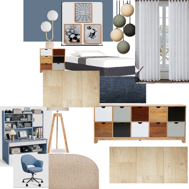 Dormitorio niño 10 años Interior Design Mood Board by meneguzzi