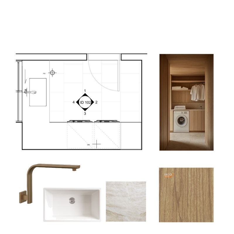 Laundry Interior Design Mood Board by Karen.t