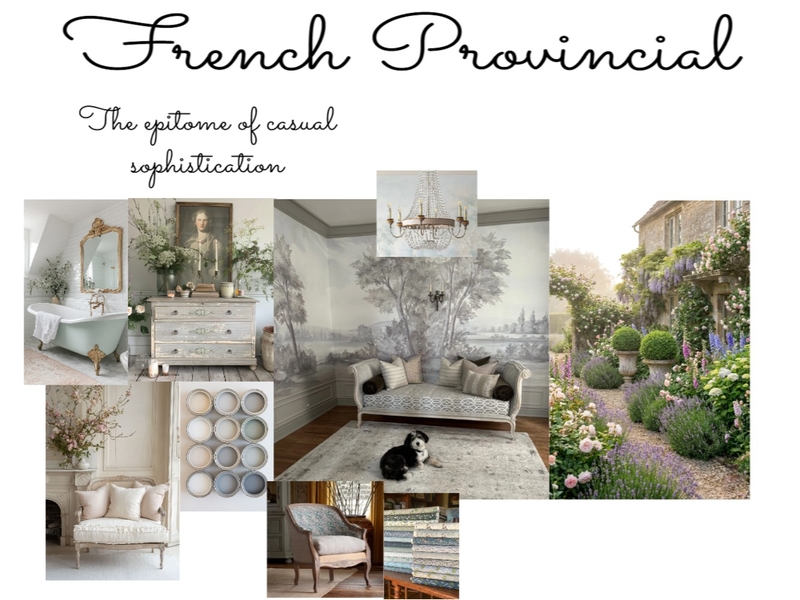French Provincial Mood Board Interior Design Mood Board by shelleylakeyoung