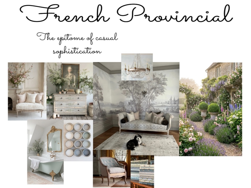 French Provincial Mood Board Interior Design Mood Board by shelleylakeyoung