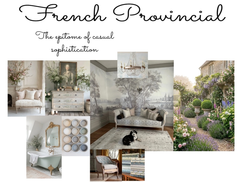 French Provincial Mood Board Interior Design Mood Board by shelleylakeyoung