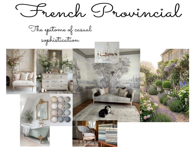 French Provincial Mood Board Interior Design Mood Board by shelleylakeyoung