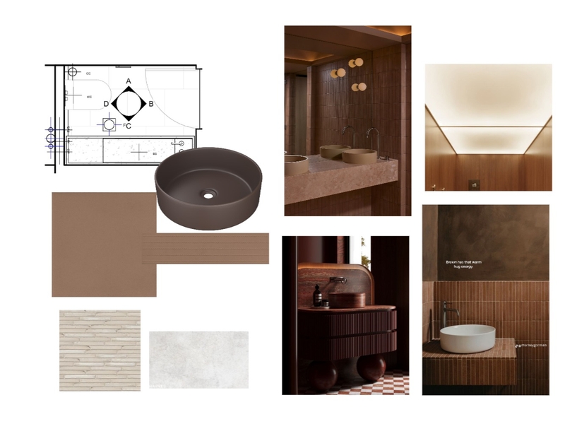 PODWER ROOM GF Interior Design Mood Board by Karen.t