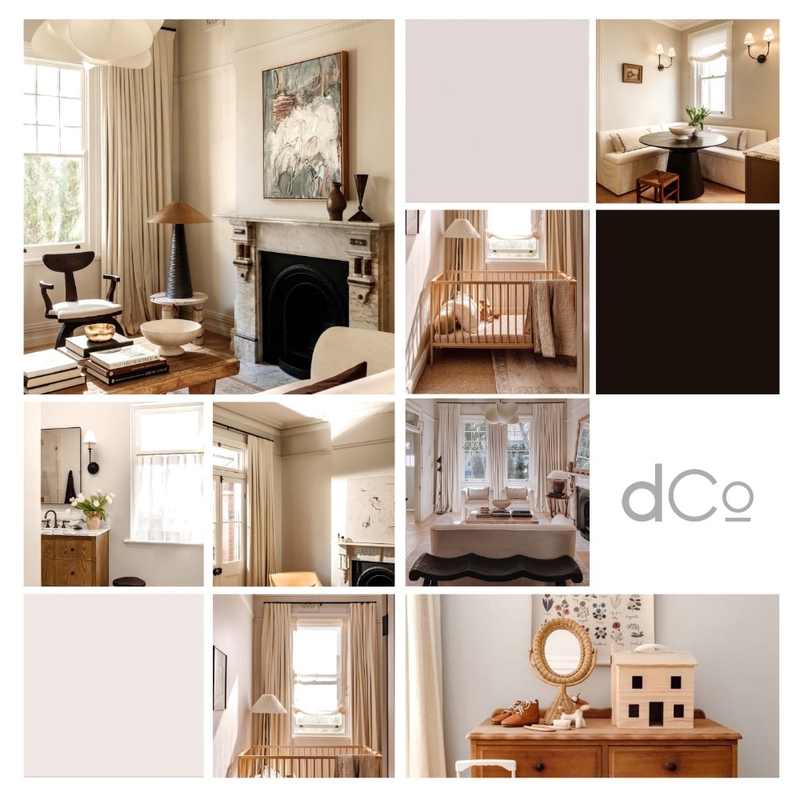 Loft Ivory Linen-Cotton Drapes | Modern Coastal Living Room Interior Design Mood Board by DrapeCo