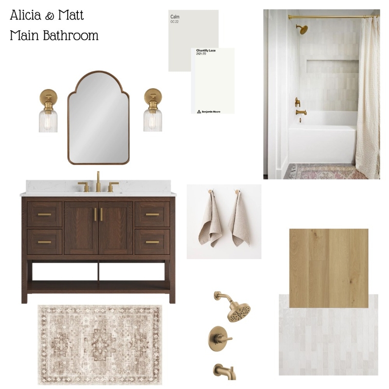 Alicia Lamey - Main Bathroom Interior Design Mood Board by schwartzfurniture