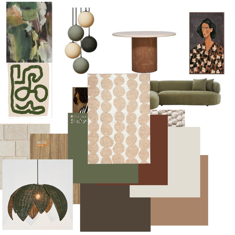 Terrace Option 1 Bolder colour Interior Design Mood Board by MichelleGulliver