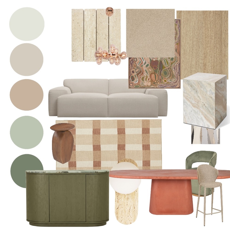 Terrace Concept Option 2- softer palette Interior Design Mood Board by MichelleGulliver