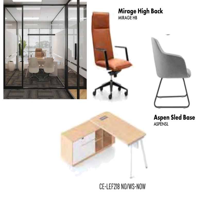 Shahids office Interior Design Mood Board by MiraDesigns