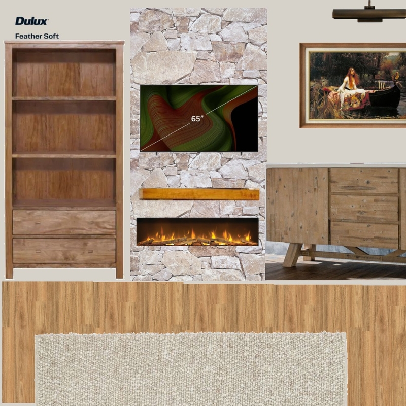 Fireplace Lounge room Interior Design Mood Board by kathok