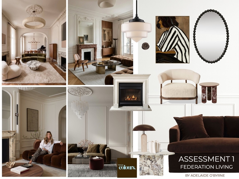 S6 A1 - FEDERATION LIVING Interior Design Mood Board by addieobyrne