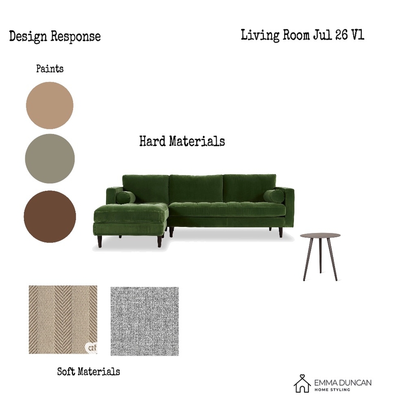 Design Response MASTER Interior Design Mood Board by Emma Duncan Home Styling