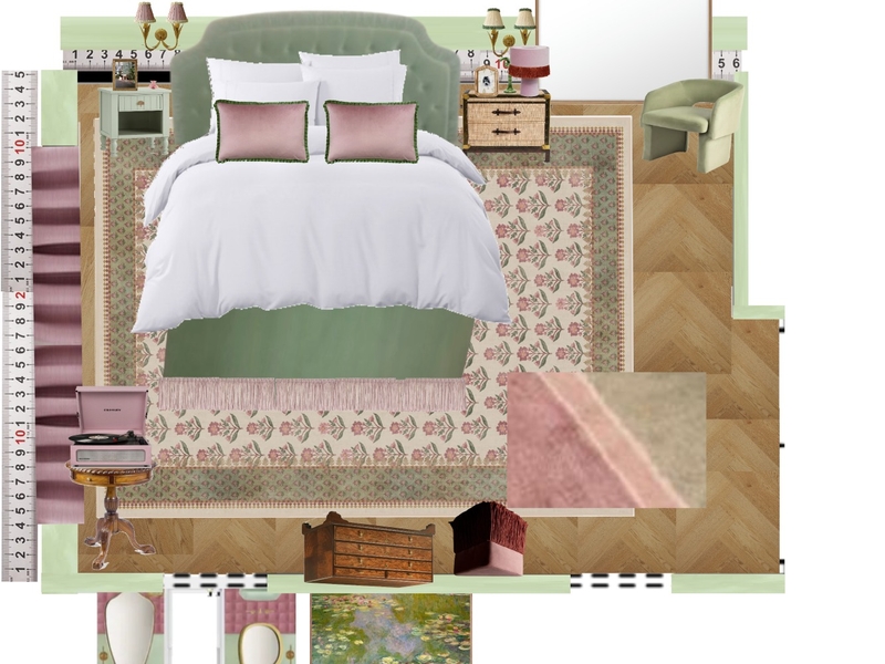 Bedroom Suite Mint Interior Design Mood Board by dl2407