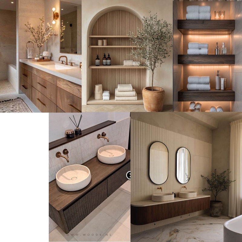 Master Bathroom Interior Design Mood Board by JSM
