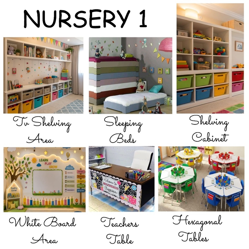 NUSERY 1 Interior Design Mood Board by Oluwatony