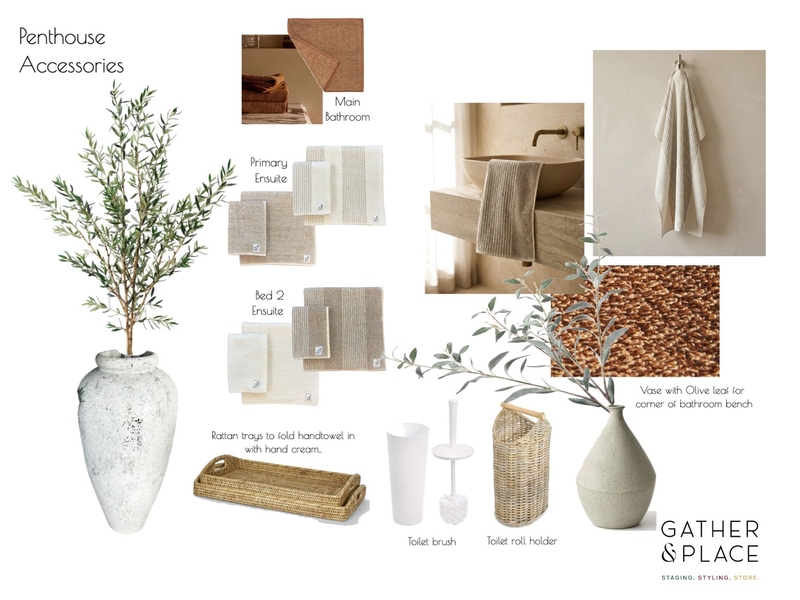 Penthouse Accessories Interior Design Mood Board by Gather & Place