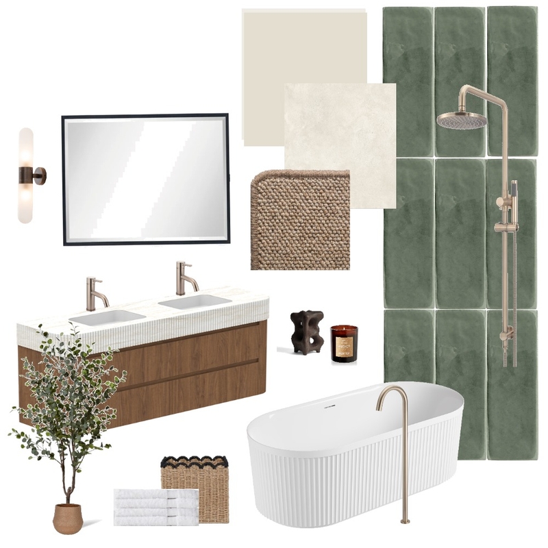 Rosewood.- Ensuite Bathroom Interior Design Mood Board by Brianne.marie.gisele Rosewood.- Ensuite Bathroom Interior Design Mood Board by Brianne.marie.gisele