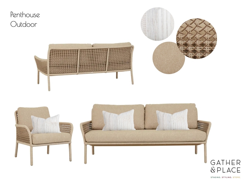 Penthouse Outdoor Interior Design Mood Board by Gather & Place