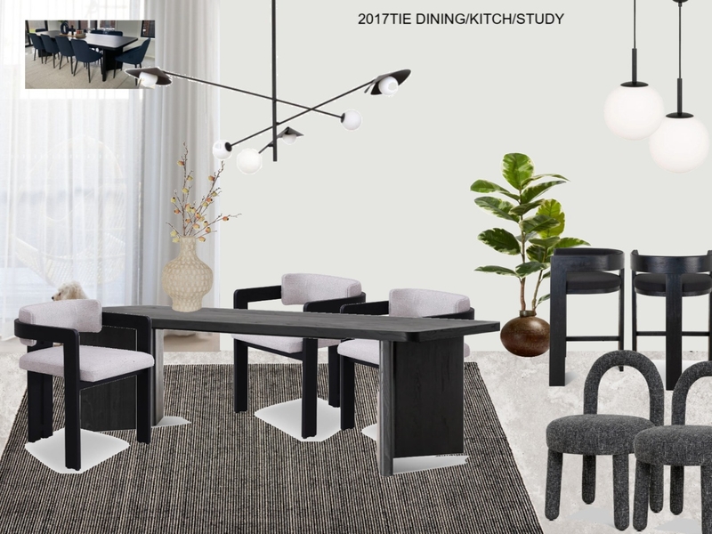 2017TIE DINING/KITCH/STUDY Interior Design Mood Board by daina.tadic